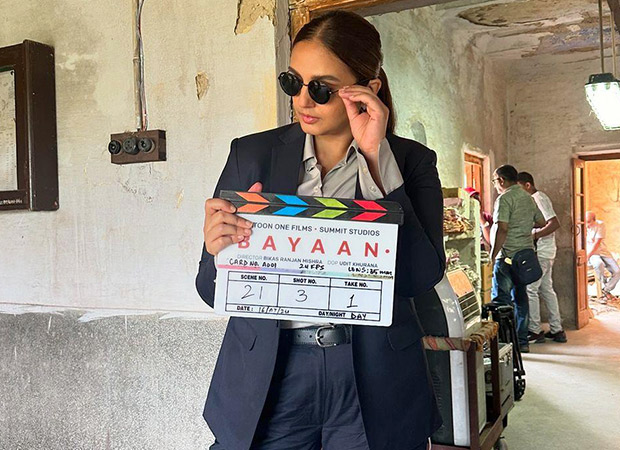 Huma Qureshi unveils her look for Bayaan, shares set pictures : Bollywood News Huma Qureshi unveils her look for Bayaan, shares set pictures : Bollywood News