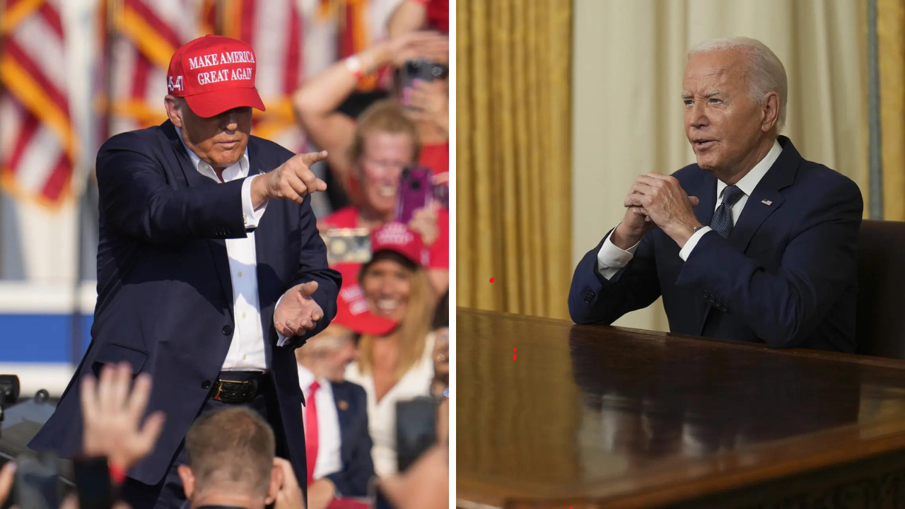 Biden, Trump separately call for lowering temperature and unity in America