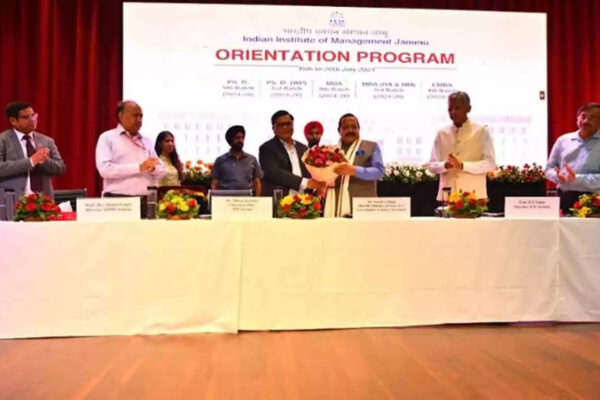 Start-ups require strong industry management linkage for their sustainability: Dr. Jitendra Singh at IIM Jammu Orientation