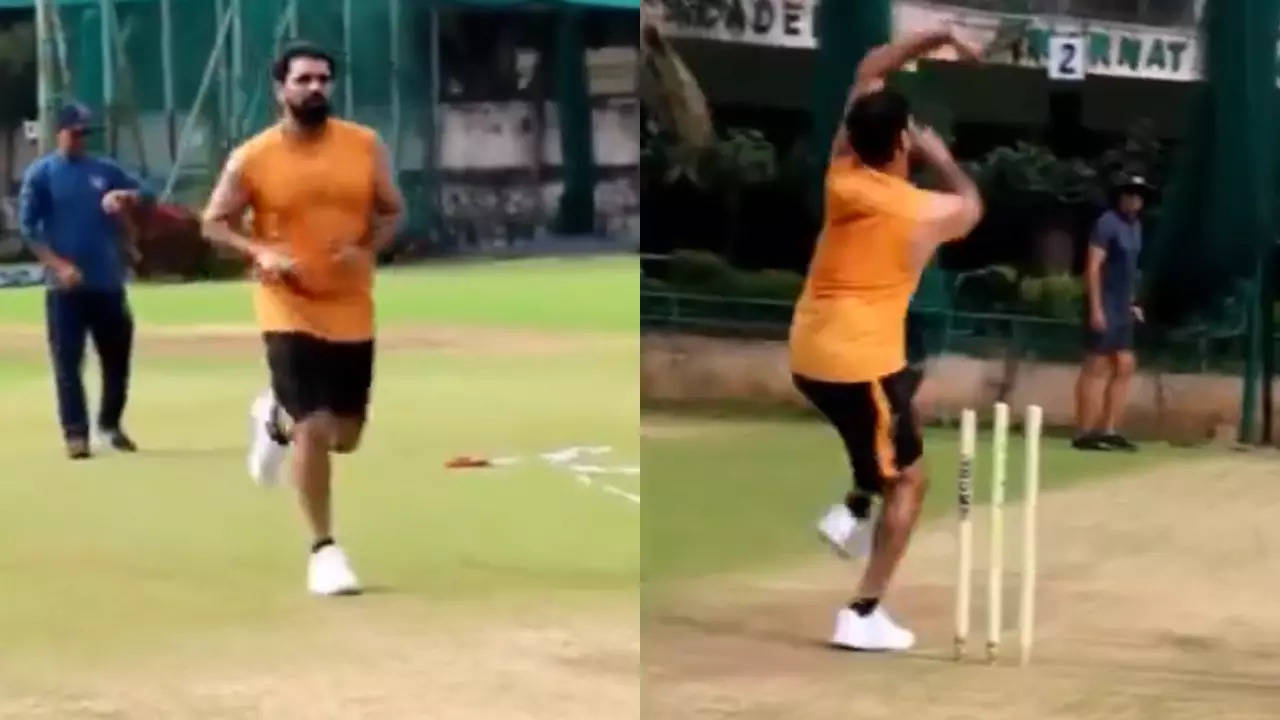 ‘Grinding for the greatest’: Mohammed Shami hits the nets, eyes India return | Cricket News ‘Grinding for the greatest’: Mohammed Shami hits the nets, eyes India return | Cricket News