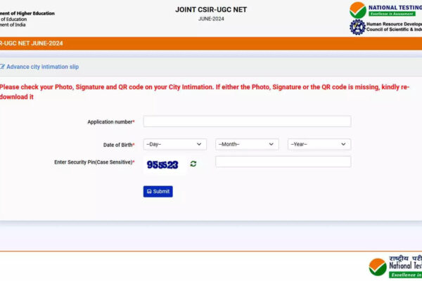 CSIR UGC NET 2024 June Exam City Slips Released at csirnet.nta.ac.in: Check Your Allotted City Here