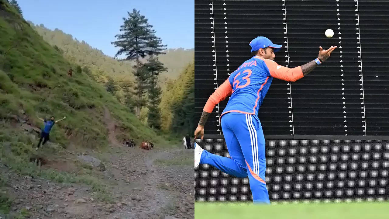 Suryakumar Yadav-like catch on a hill! Young Pakistani boy becomes viral sensation – WATCH | Cricket News Suryakumar Yadav-like catch on a hill! Young Pakistani boy becomes viral sensation – WATCH | Cricket News