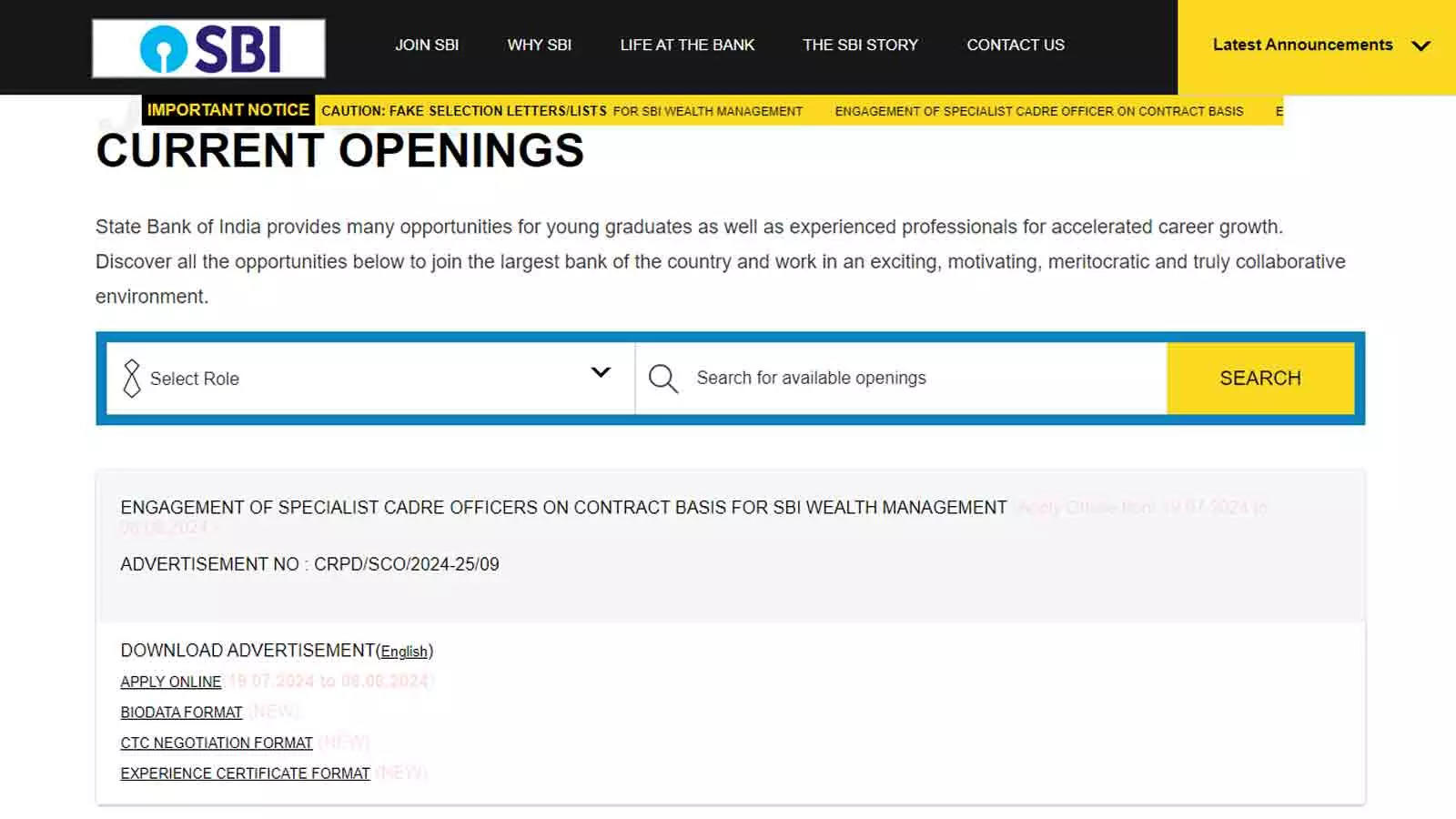 SBI SO Recruitment 2024: Apply Online for 1040 Vacancies at sbi.co.in; Check Direct Link Here SBI SO Recruitment 2024: Apply Online for 1040 Vacancies at sbi.co.in; Check Direct Link Here