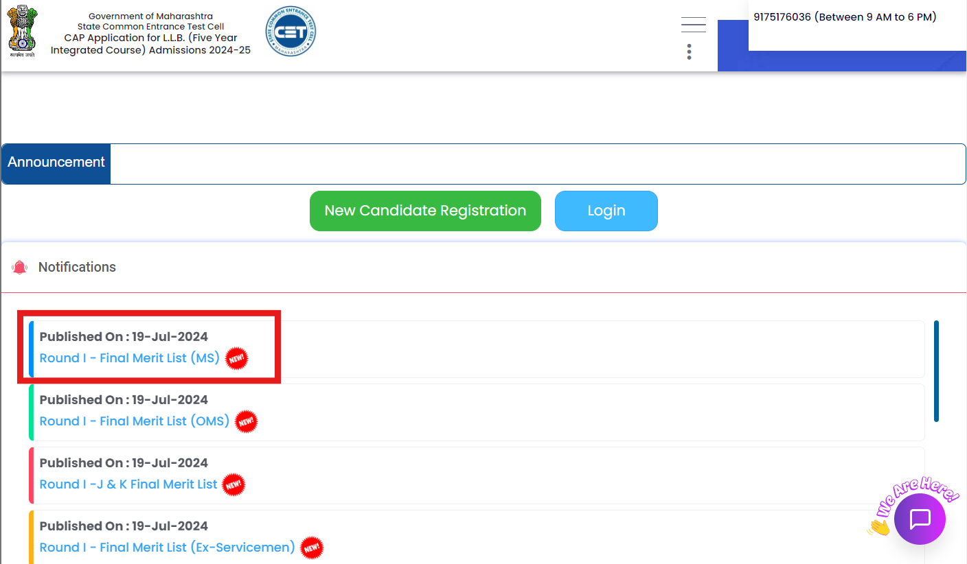 MAH LLB 5-Year CAP 2024 Final Merit List released, here’s the direct link to check MAH LLB 5-Year CAP 2024 Final Merit List released, here’s the direct link to check