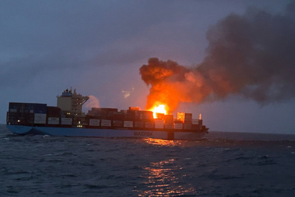 12 hours on, Indian Coast Guard ships battle fire onboard Maersk Frankfurt vessel in Arabian Sea | India News