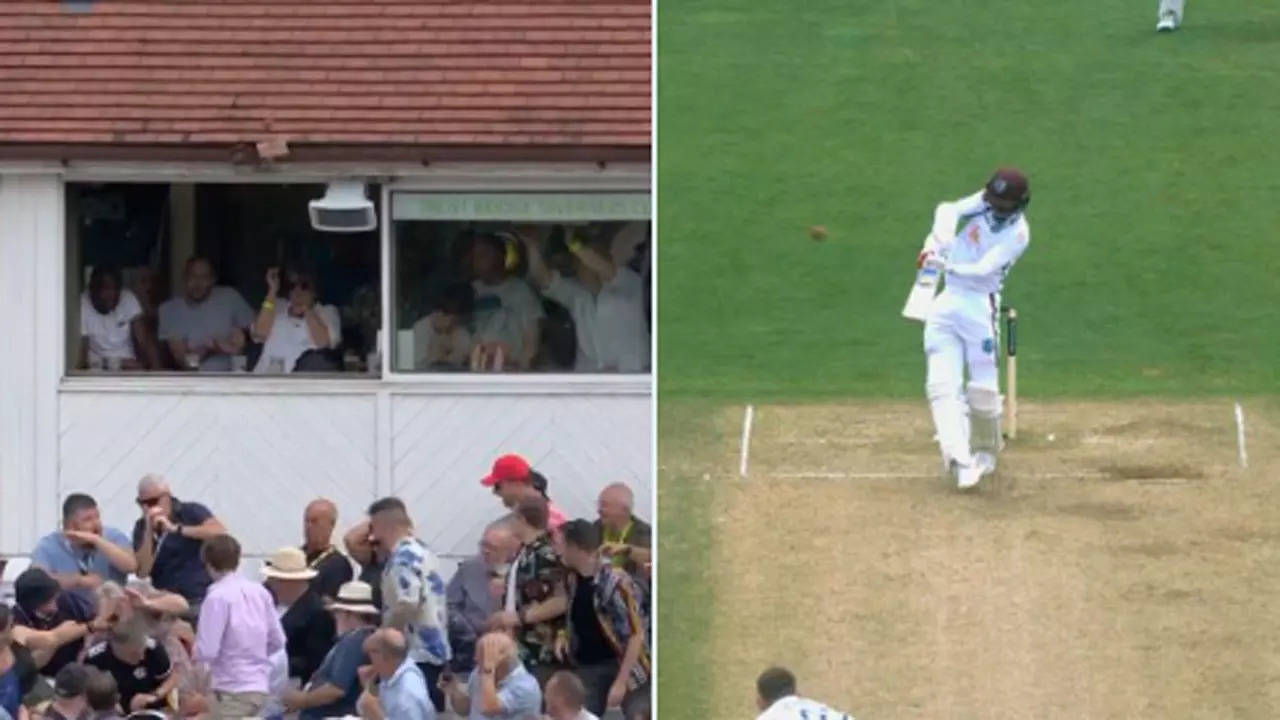 Watch: Shamar Joseph strike breaks roof at Trent Bridge as tiles rain down on spectators | Cricket News Watch: Shamar Joseph strike breaks roof at Trent Bridge as tiles rain down on spectators | Cricket News