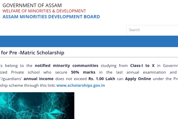Assam pre, post-matric scholarship registration begins: Check eligibility, direct link and steps to apply Assam pre, post-matric scholarship registration begins: Check eligibility, direct link and steps to apply