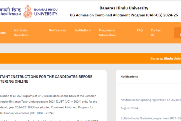 BHU UG Admissions 2024 registration begins at bhucuet.samarth.edu.in: Direct link to apply