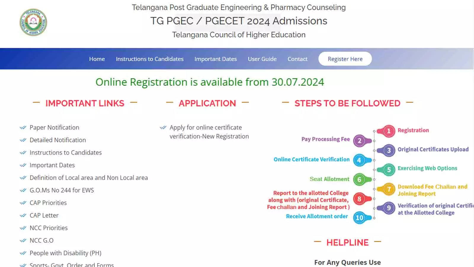 TS PGECET 2024 counselling schedule released at pgecetadm.tsche.ac.in: Eligibility, important dates, counselling process, and more TS PGECET 2024 counselling schedule released at pgecetadm.tsche.ac.in: Eligibility, important dates, counselling process, and more