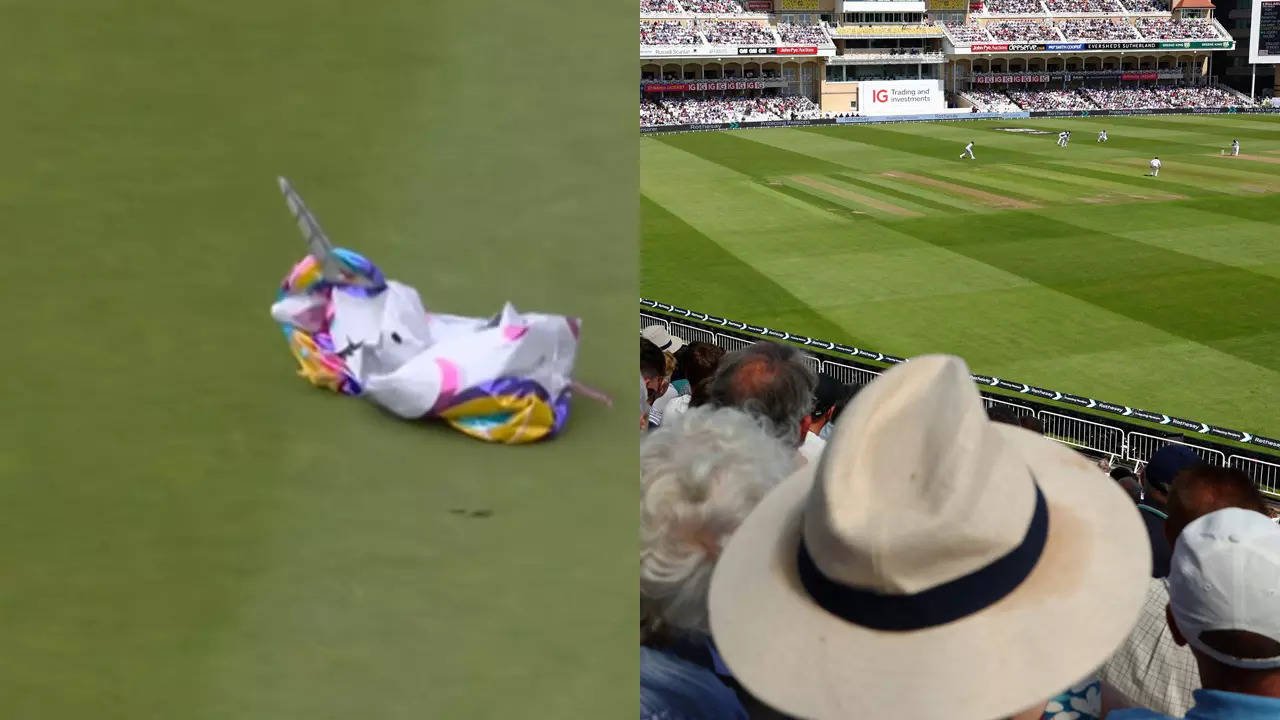 When a ‘Unicorn Balloon’ interrupted play during England vs West Indies match at Trent Bridge – Watch | Cricket News When a ‘Unicorn Balloon’ interrupted play during England vs West Indies match at Trent Bridge – Watch | Cricket News