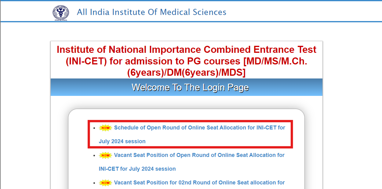 AIIMS INI CET 2024: Registration begins for open round counselling at aiimsexams.ac.in, direct link to apply here AIIMS INI CET 2024: Registration begins for open round counselling at aiimsexams.ac.in, direct link to apply here