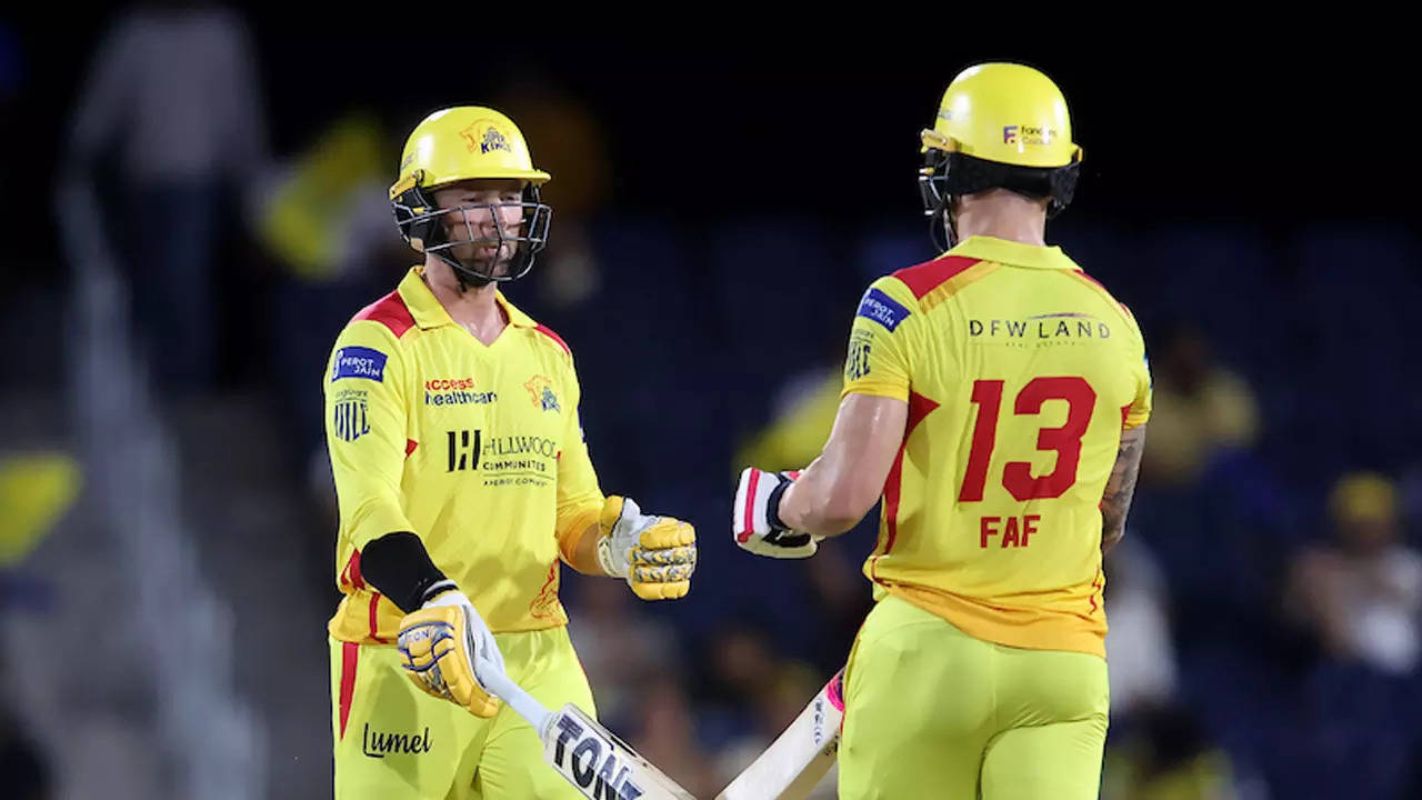 MLC 2024 Eliminator: MI New York’s title defence ends as Faf du Plessis leads Texas Super Kings to nine-wicket victory | Cricket News MLC 2024 Eliminator: MI New York’s title defence ends as Faf du Plessis leads Texas Super Kings to nine-wicket victory | Cricket News