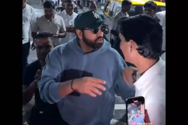 ‘Sir ek photo dedo na’: Rohit Sharma mobbed by fans at airport. Watch | Cricket News