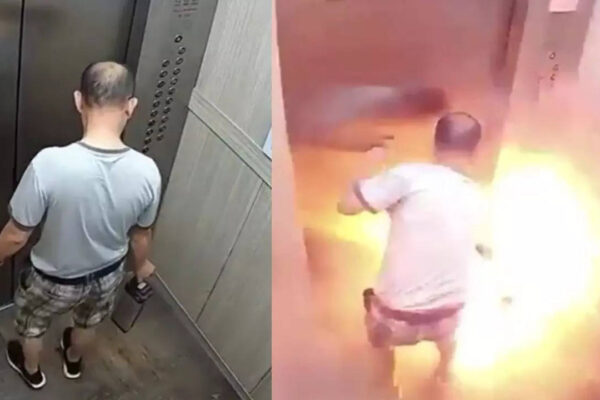 Fake info busted: Viral video shows EV battery catching fire in apartment lift Fake info busted: Viral video shows EV battery catching fire in apartment lift