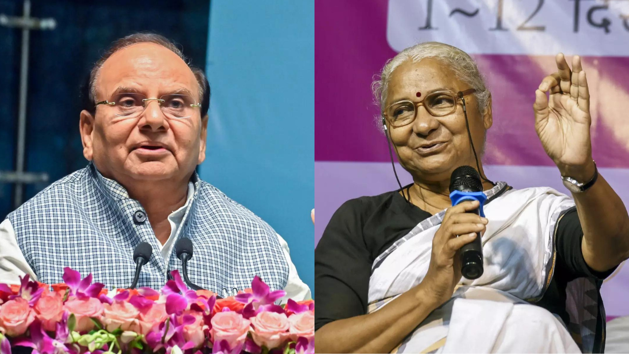 Delhi court suspends 5-month jail sentence to Medha Patkar in defamation case by LG V K Saxena | India News Delhi court suspends 5-month jail sentence to Medha Patkar in defamation case by LG V K Saxena | India News