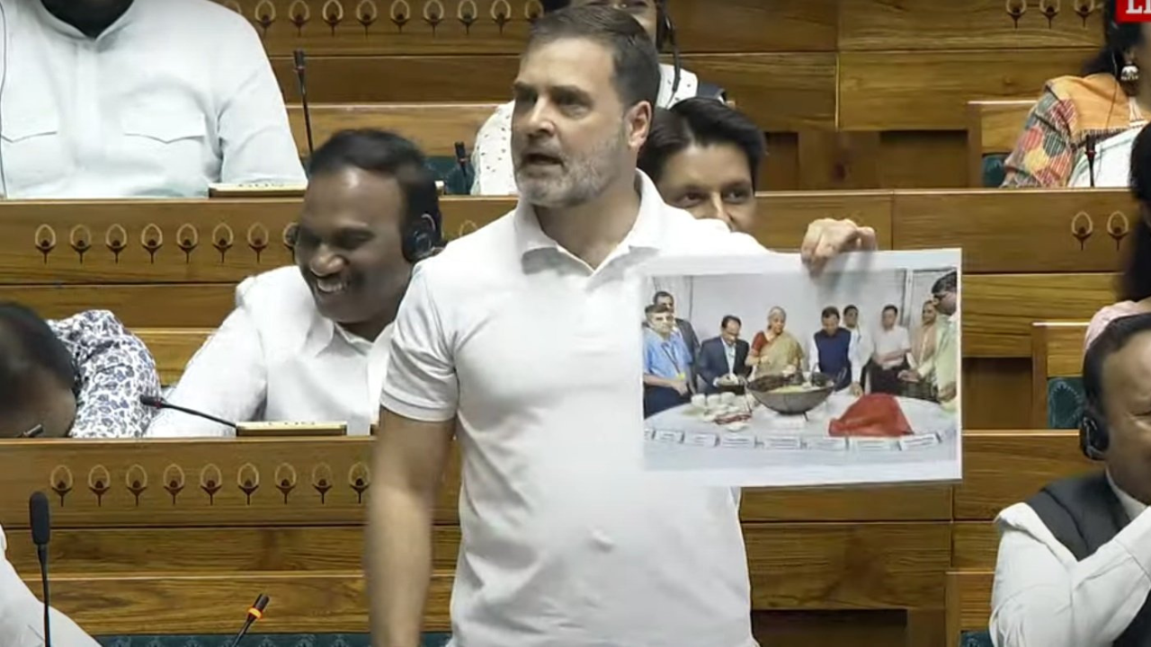 On Rahul Gandhi’s ‘halwa ceremony’ photo charge, BJP says ‘Gandhi legacy’ | India News