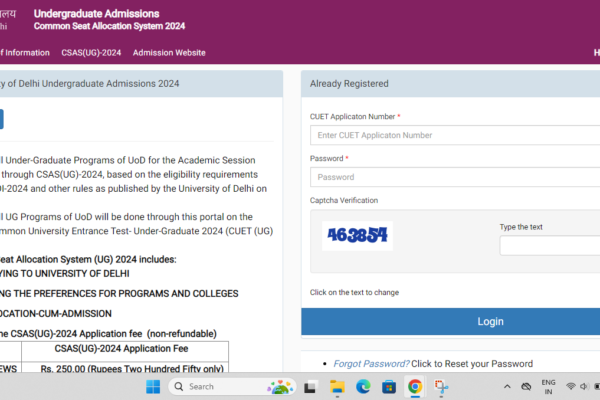 DU CSAS Phase 1 Application Correction Window Open Now: Here’s What You Can Edit