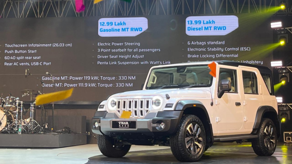 Mahindra Thar Roxx launched in India at Rs 12.99 lakh: Features, specs, changes explained