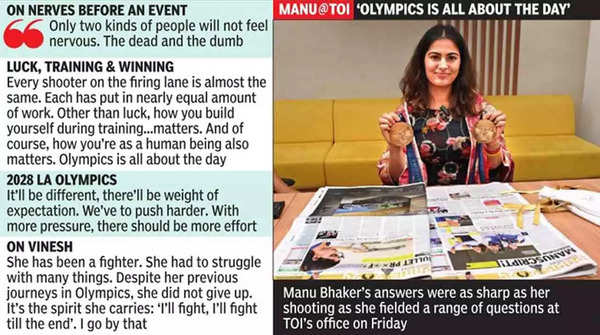 It’s all in the mind. Your training talks during high-pressure situations: Manu Bhaker | Paris Olympics 2024 News It’s all in the mind. Your training talks during high-pressure situations: Manu Bhaker | Paris Olympics 2024 News