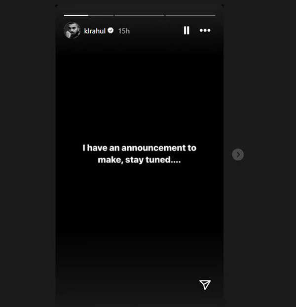 KL Rahul’s ‘announcement to make’ post ignites ‘retirement’ rumours on social media | Cricket News KL Rahul’s ‘announcement to make’ post ignites ‘retirement’ rumours on social media | Cricket News
