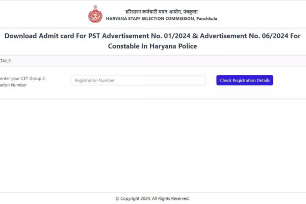 Haryana Police Constable PST Admit Cards Released at hssc.gov.in; Download Here