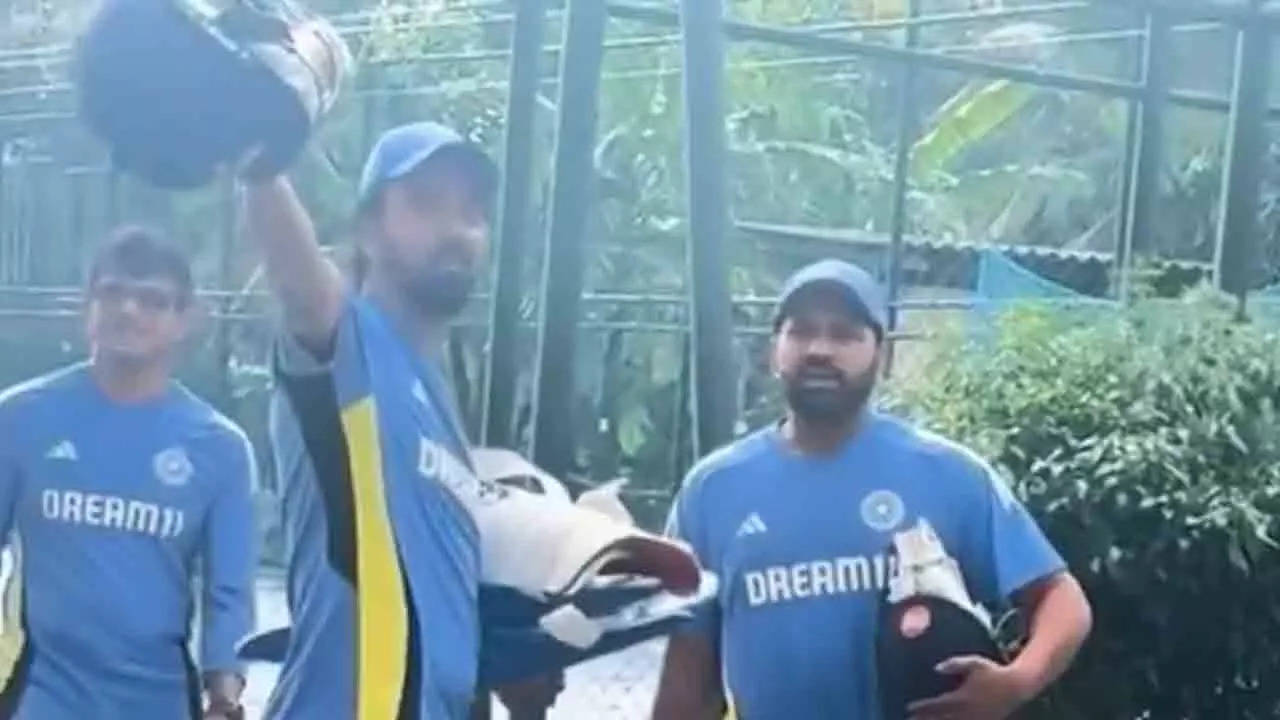 Watch: KL Rahul ‘worried over rain threat’, Rohit Sharma smiles it off | Cricket News