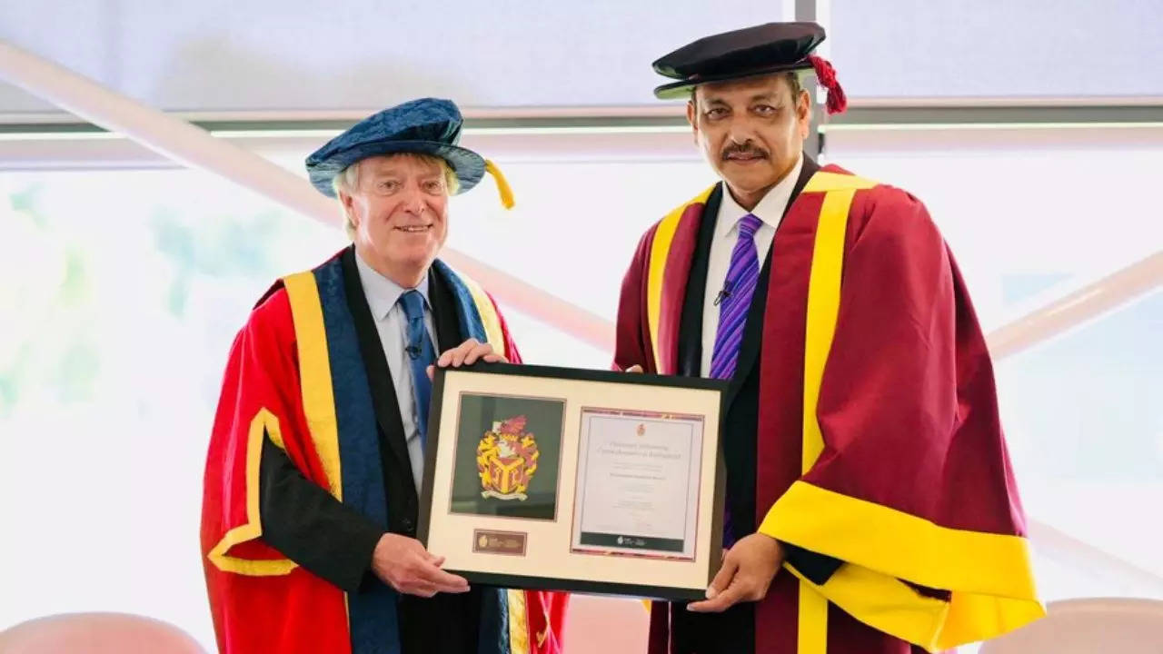 ‘Honoured’: Ravi Shastri receives honorary fellowship from the Cardiff Metropolitan University | Off the field News ‘Honoured’: Ravi Shastri receives honorary fellowship from the Cardiff Metropolitan University | Off the field News