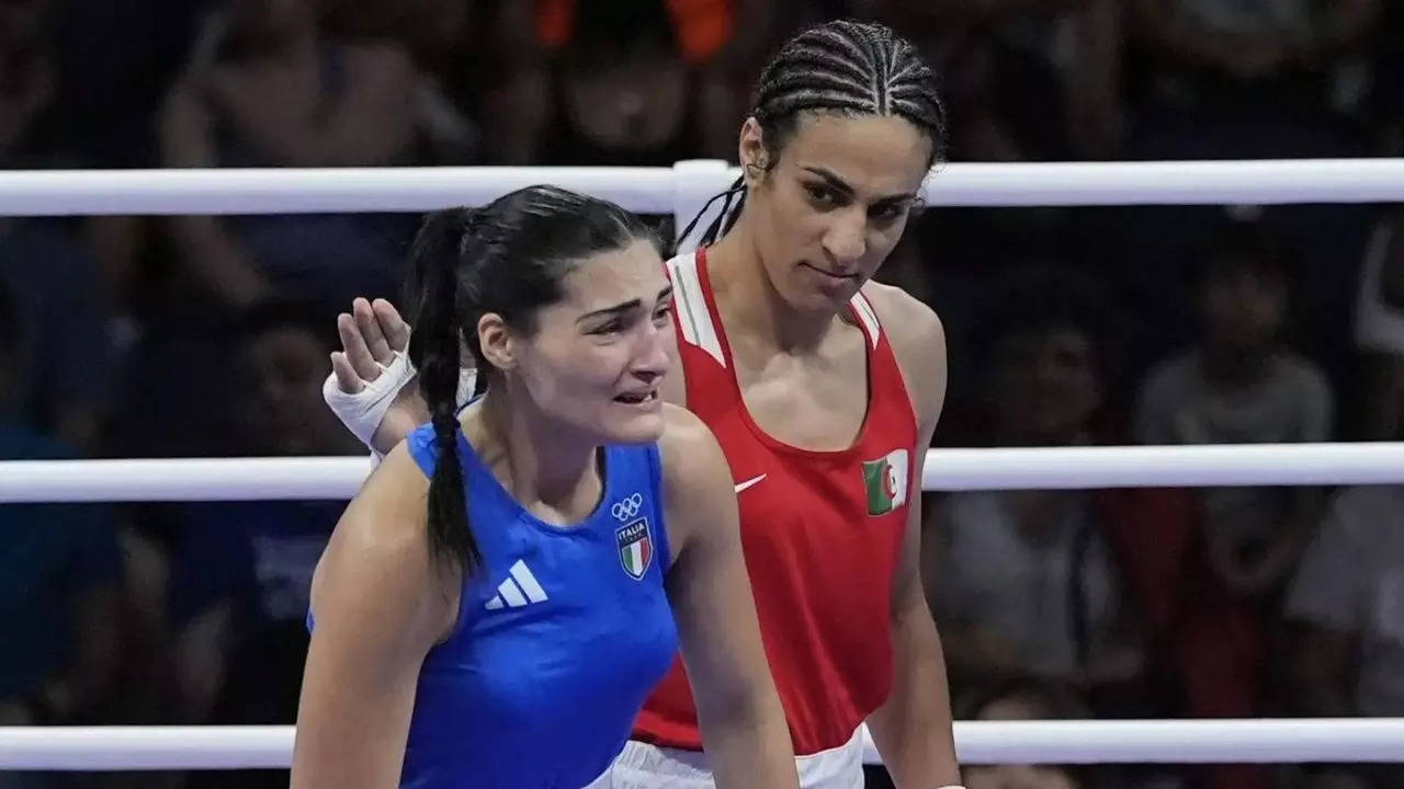 Watch: Opponent refuses to shake hands with ‘biological male’ Imane Khelif after 46-second loss | Paris Olympics 2024 News Watch: Opponent refuses to shake hands with ‘biological male’ Imane Khelif after 46-second loss | Paris Olympics 2024 News
