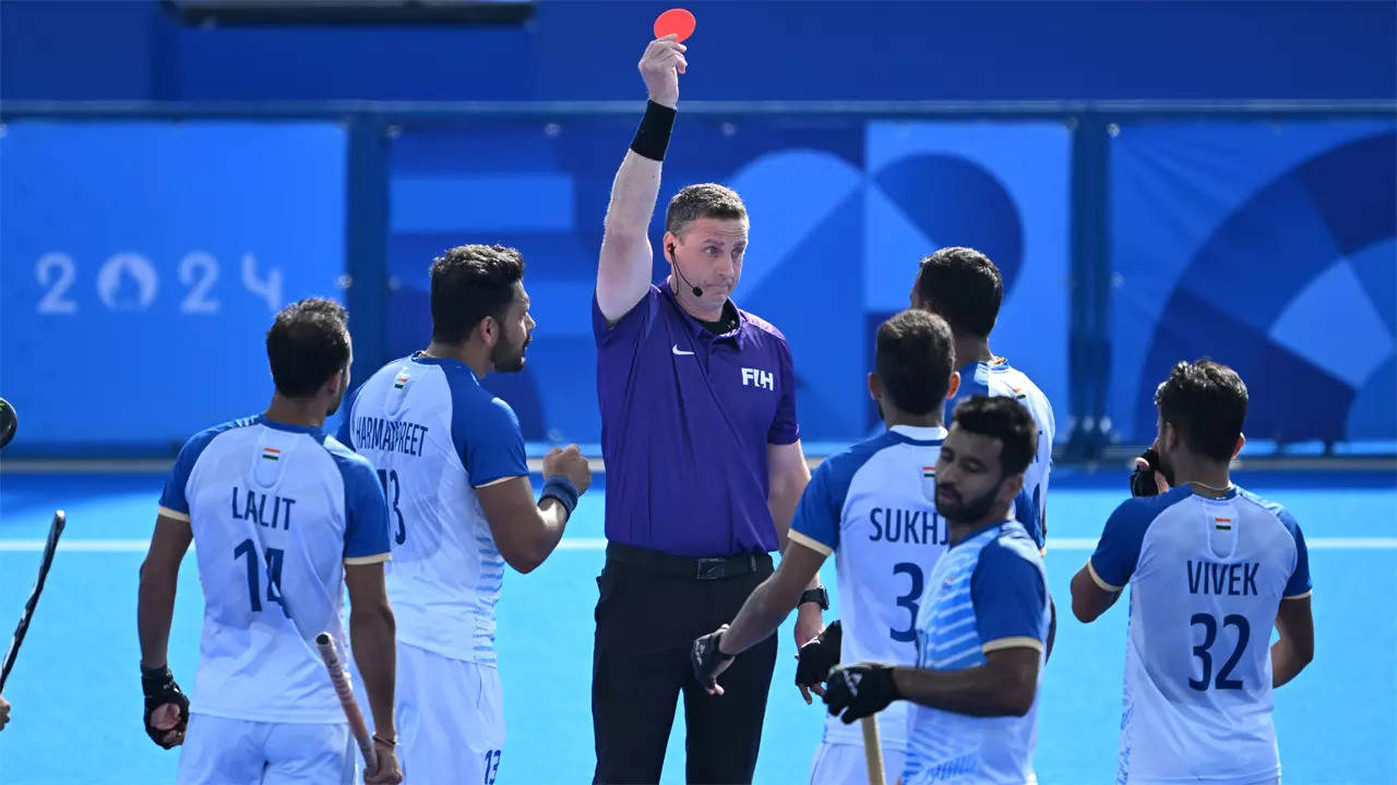 Amit Rohidas’ Olympic semifinal participation in doubt after red card | Paris Olympics 2024 News Amit Rohidas’ Olympic semifinal participation in doubt after red card | Paris Olympics 2024 News