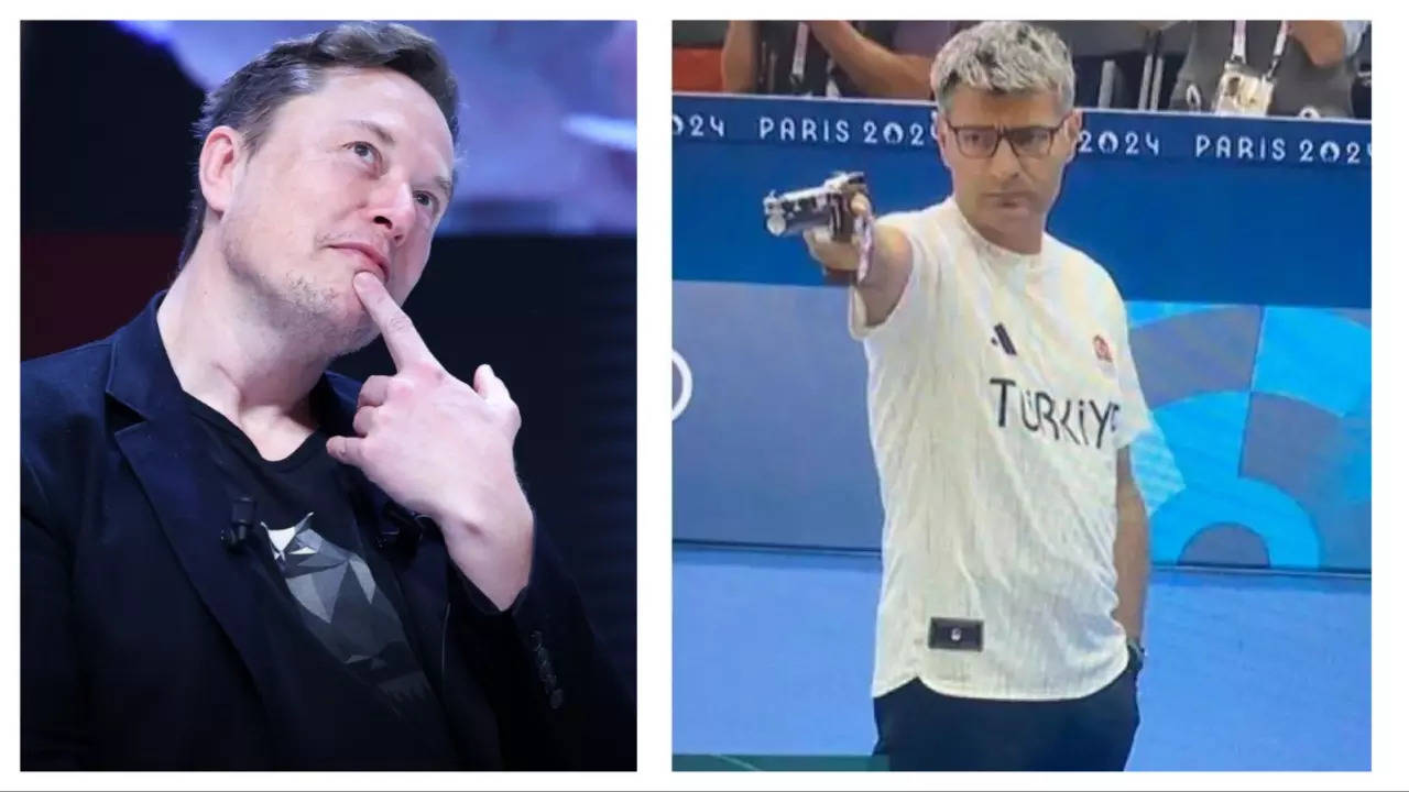 Elon Musk has shared this meme of Turkish shooter Yusuf Dikec who had a ‘Robot’ question for him
