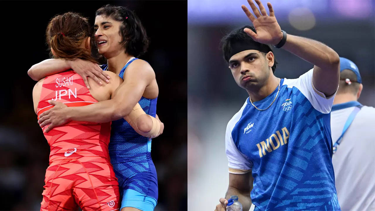 ‘Unreal’: Neeraj Chopra praises Vinesh Phogat’s victory over Yui Susaki | Paris Olympics 2024 News ‘Unreal’: Neeraj Chopra praises Vinesh Phogat’s victory over Yui Susaki | Paris Olympics 2024 News