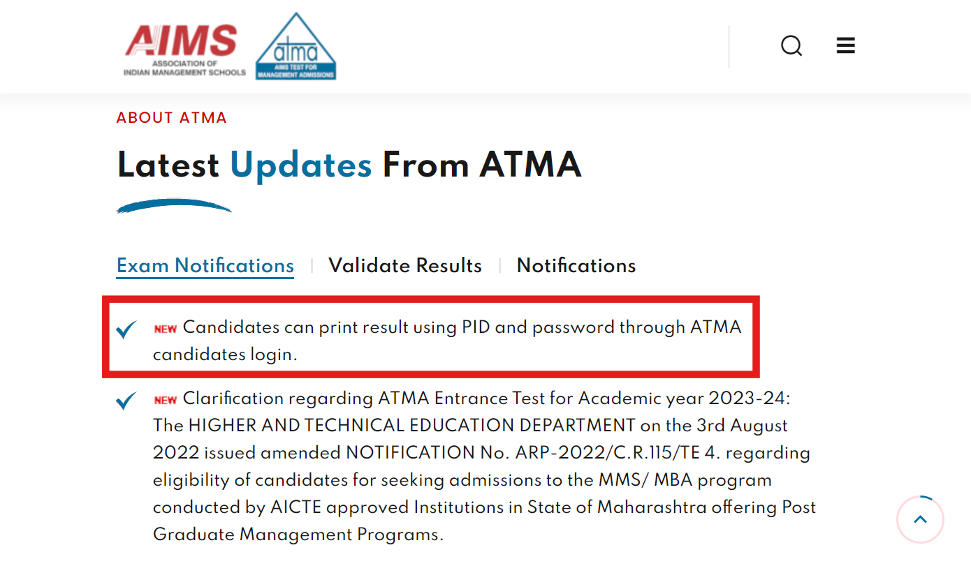 ATMA July Session Result 2024 Out: Check direct link to download scorecards ATMA July Session Result 2024 Out: Check direct link to download scorecards