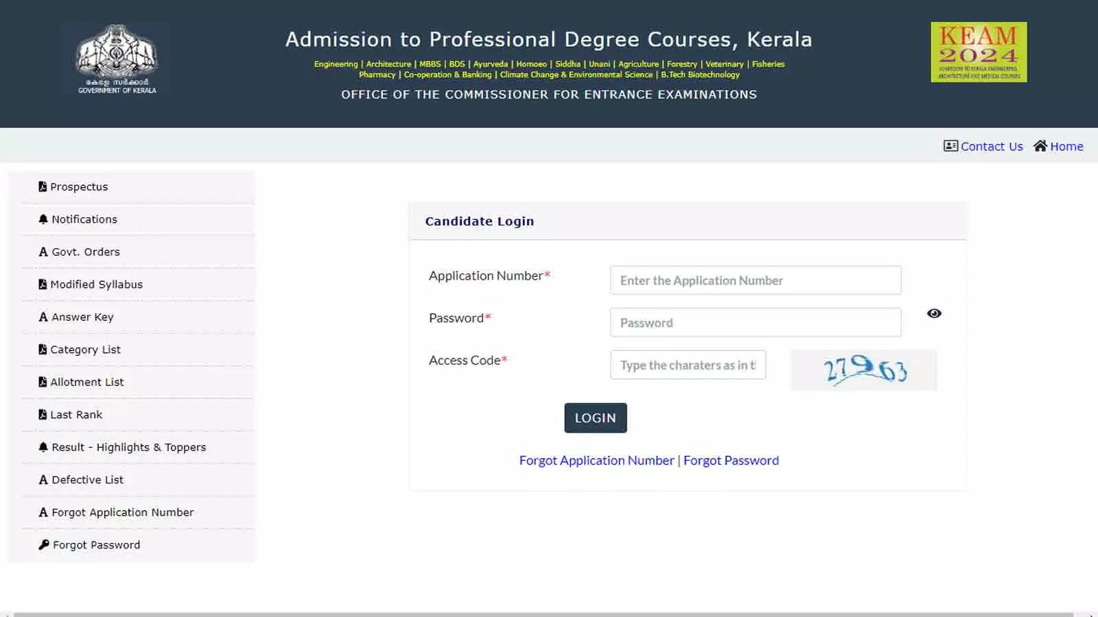 KEAM 2024: First Phase Allotment Provisional List Released at cee.kerala.gov.in; Direct Link