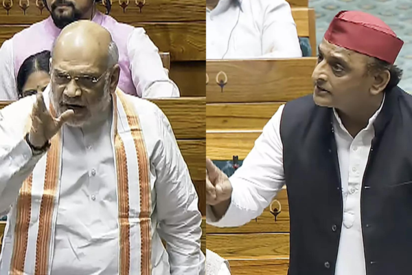 Amit Shah vs Akhilesh Yadav in Lok Sabha: Akhilesh alleges speakers rights being taken away; Amit Shah responds | India News