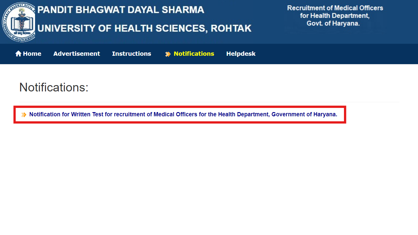 UHSR HCMS Medical Officer recruitment 2024: Registration begins for 777 posts at haryanahealth.gov.in, direct link to apply here UHSR HCMS Medical Officer recruitment 2024: Registration begins for 777 posts at haryanahealth.gov.in, direct link to apply here