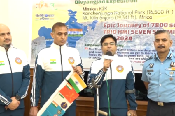 Indian expedition team unfurls largest Tricolour atop Mt Kilimanjaro | India News