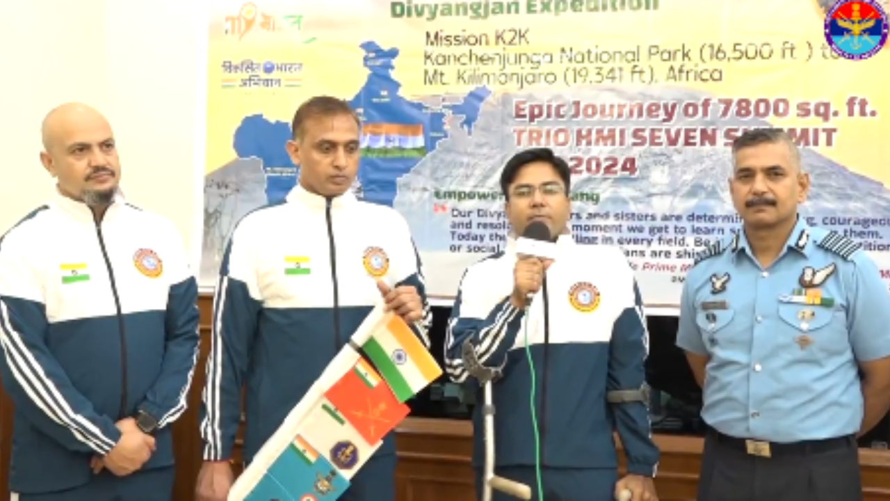Indian expedition team unfurls largest Tricolour atop Mt Kilimanjaro | India News