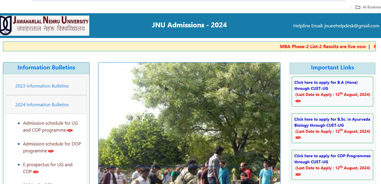 JNU Admission 2024 registration closing today for UG and COP courses: Direct link to apply now