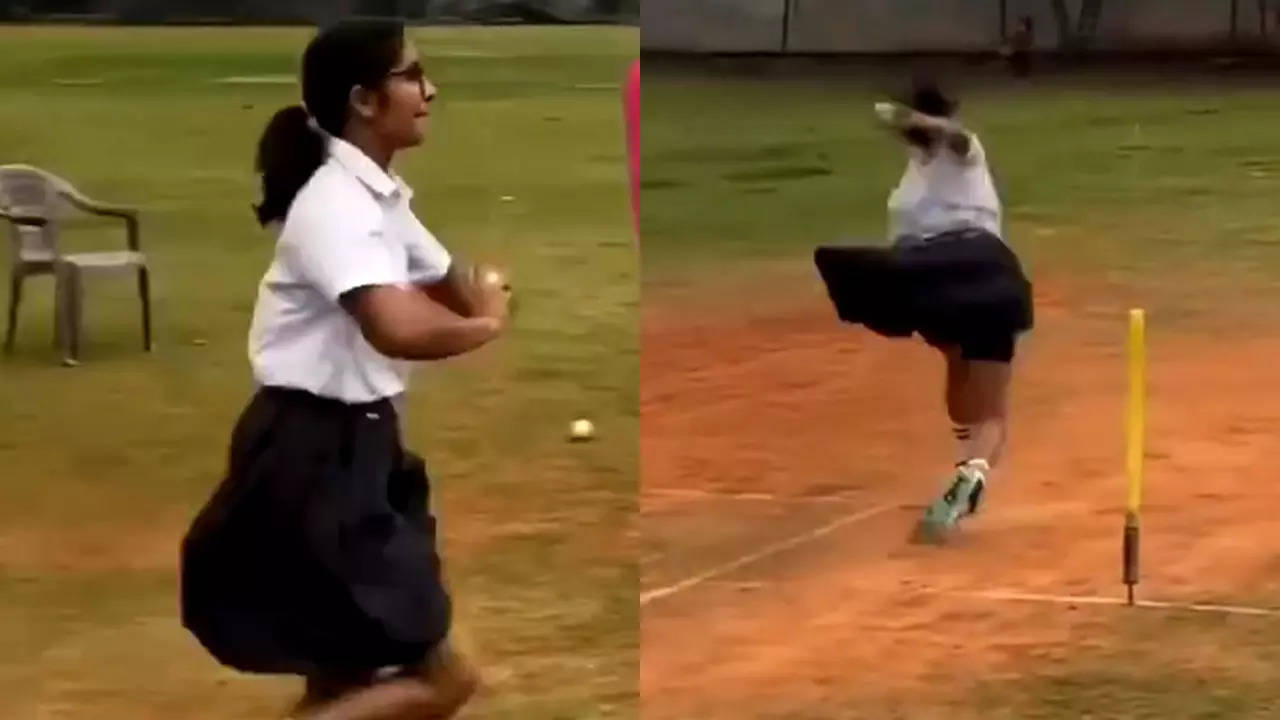 In viral video, young girl tries to emulate Jasprit Bumrah’s bowling action. Watch | In viral video, young girl tries to emulate Jasprit Bumrah’s bowling action. Watch |