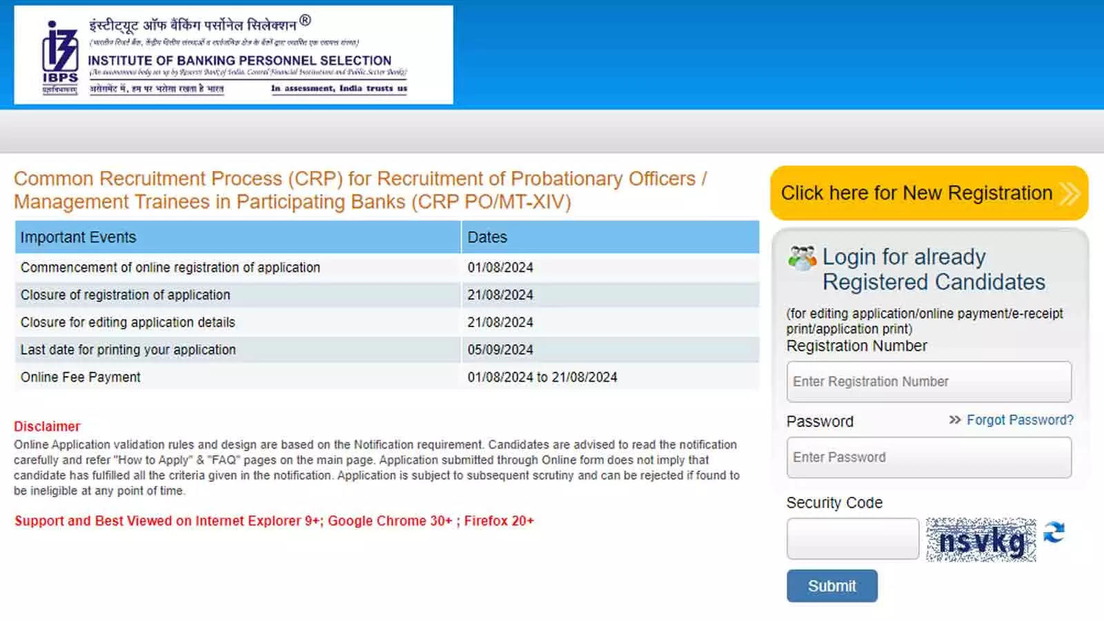 IBPS PO, SO Recruitment 2024: Application Registrations Closing Today at ibps.co.in; Direct Links IBPS PO, SO Recruitment 2024: Application Registrations Closing Today at ibps.co.in; Direct Links