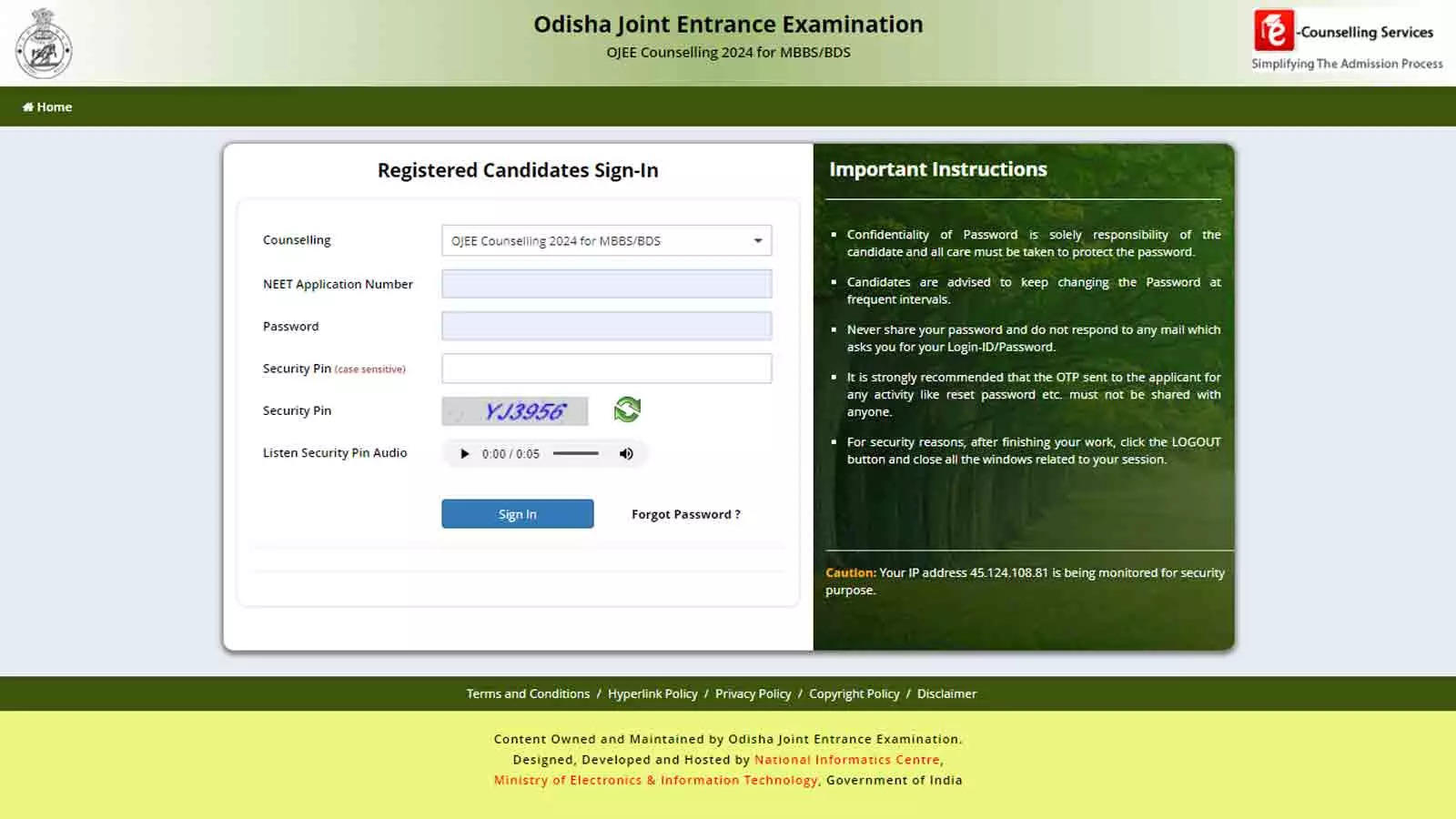 Odisha NEET UG Counselling 2024: Round 1 choice-filling begins at ojee.nic.in; Check direct link here Odisha NEET UG Counselling 2024: Round 1 choice-filling begins at ojee.nic.in; Check direct link here