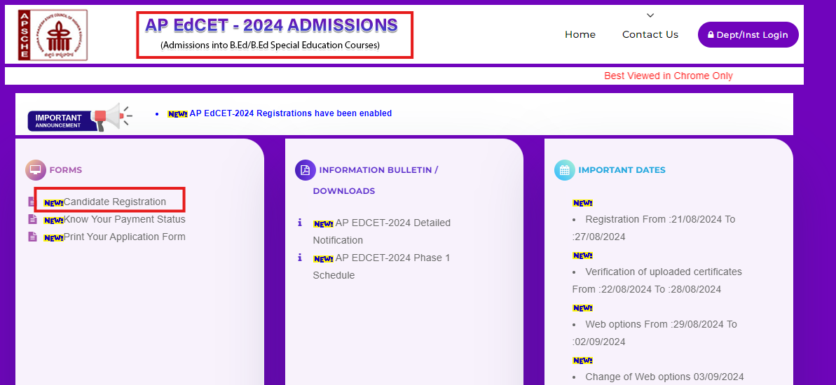 AP EdCET 2024 Counselling Registration begins at edcet-sche.aptonline.in: Direct link to apply here AP EdCET 2024 Counselling Registration begins at edcet-sche.aptonline.in: Direct link to apply here