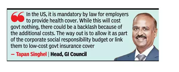 ‘Mandate companies to give health covers to all staff’