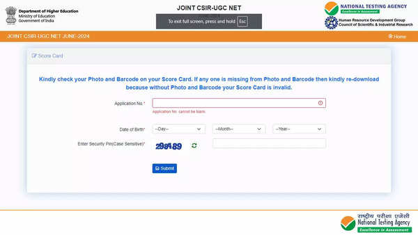 CSIR UGC NET July 2024 Results Released at csirnet.nta.ac.in: Direct Link