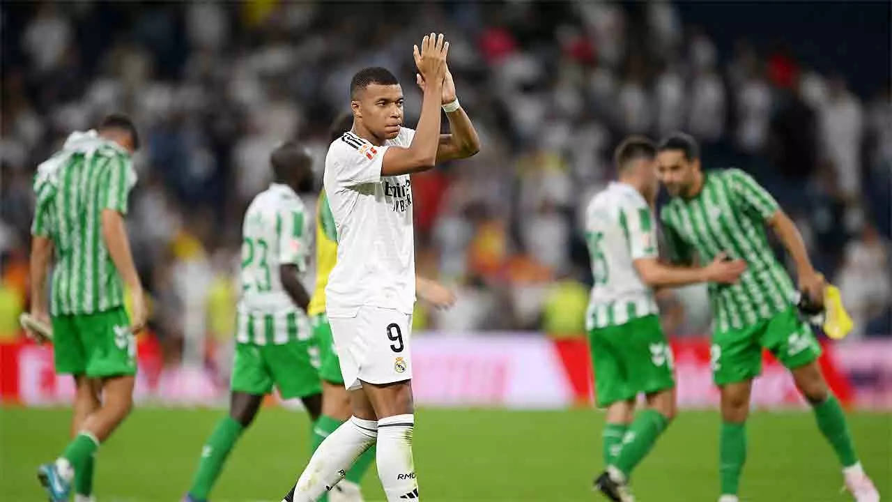 Kylian Mbappe scores first La Liga goals in Real Madrid win over Betis | Football News