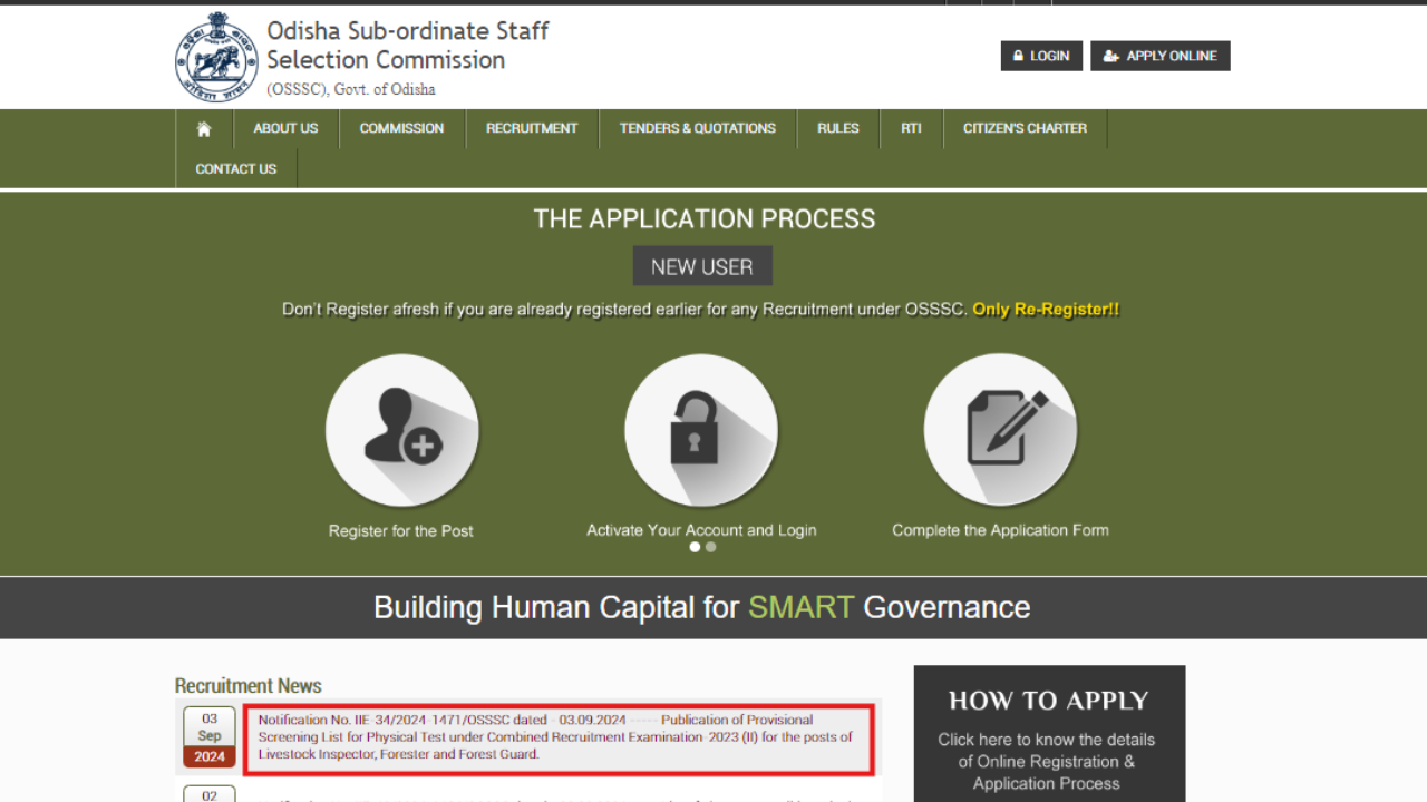 OSSSC Forest Guard Recruitment: Provisional Screening List for Physical Test released, check here OSSSC Forest Guard Recruitment: Provisional Screening List for Physical Test released, check here