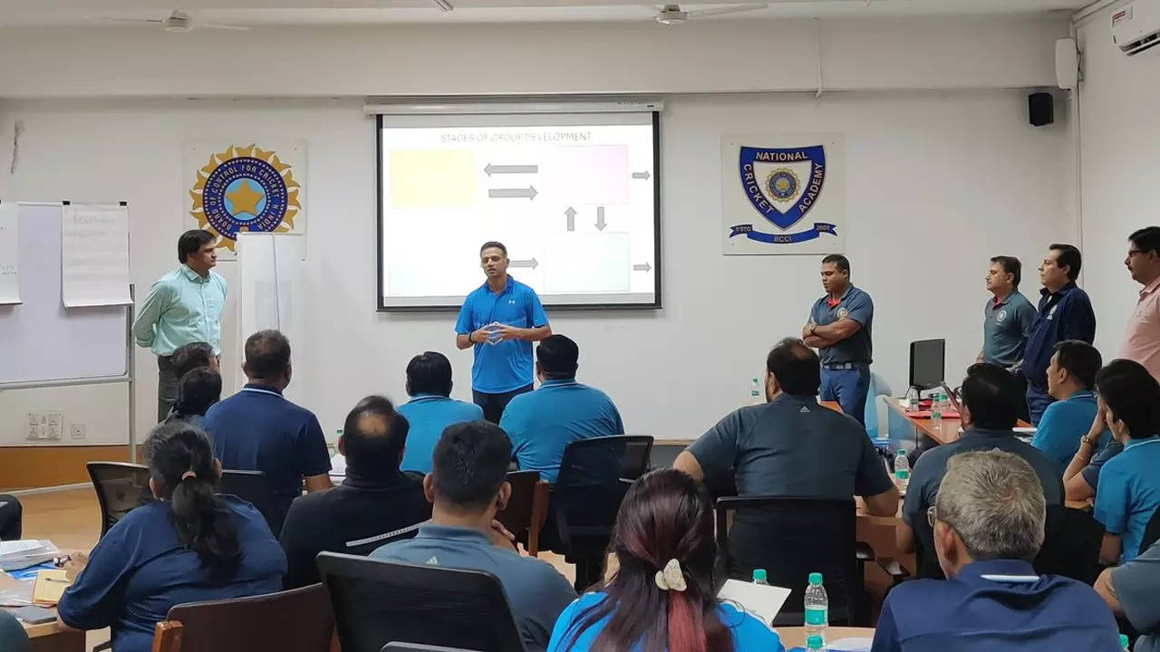 Dravid, Kumble, Srinath address match referees seminar at NCA | Cricket News Dravid, Kumble, Srinath address match referees seminar at NCA | Cricket News