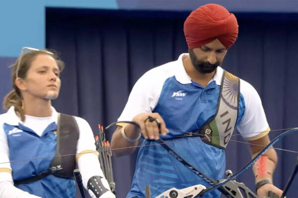 Harvinder Singh, Pooja fall short in recurve archery shoot-off for bronze medal | Paris Paralympics News Harvinder Singh, Pooja fall short in recurve archery shoot-off for bronze medal | Paris Paralympics News
