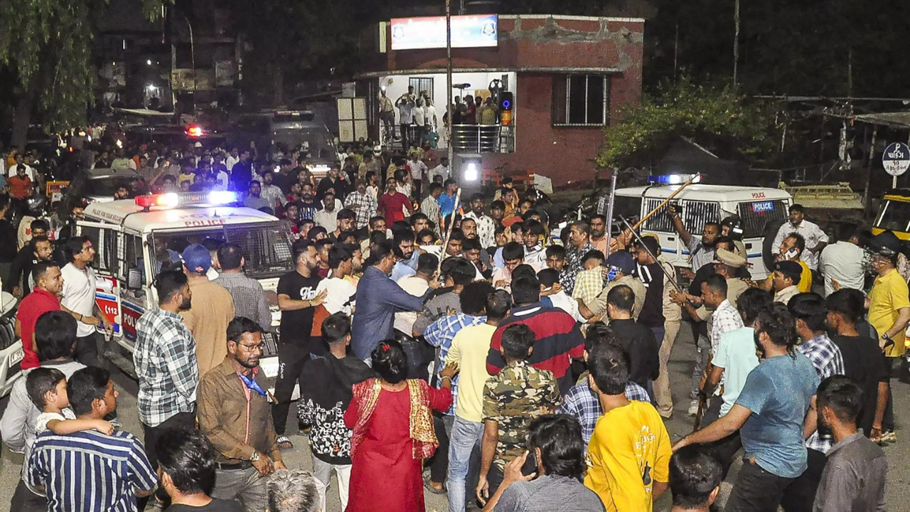 Anti-encroachment drive in Surat area that witnessed stone pelting at Ganesh pandal