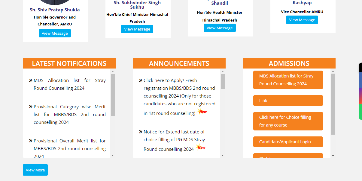 HP NEET UG Counselling 2024 Round 2 registration begins on amruhp.ac.in: Direct link to apply here HP NEET UG Counselling 2024 Round 2 registration begins on amruhp.ac.in: Direct link to apply here